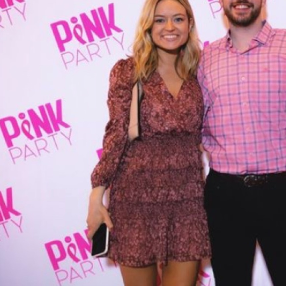 Socialite pink floral dress